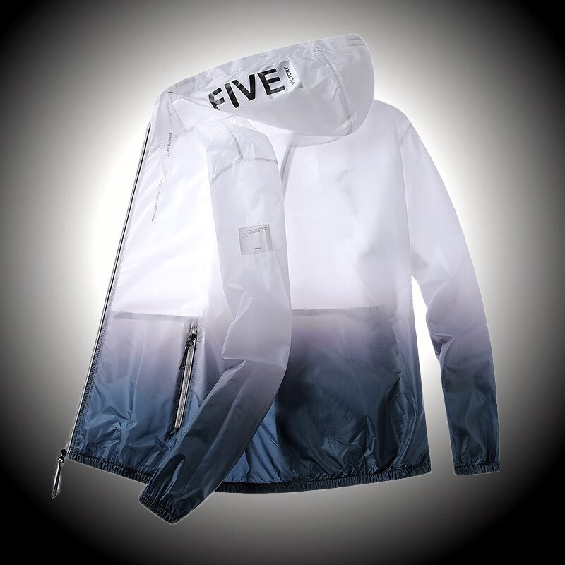 Hiking Male Jackets Shirt Uv Sun Protection Breathable Quick Dry Summer Men Jacket Hoodie  Anti Mosquito Thin Men Clothes Jacket